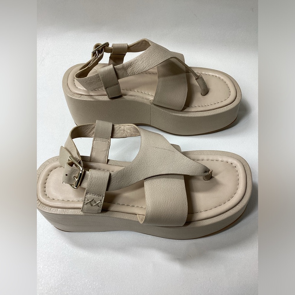 Free People Holt Ankle Strap Platform‎ Sandal Size 7.5 - Picture 4 of 14